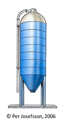 D&uuml;ngerlagerung im Silo